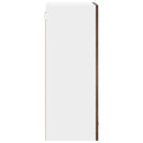 vidaXL Függő szekrény Riga Füstölt tölgy és fehér 50 x 31 x 80 cm