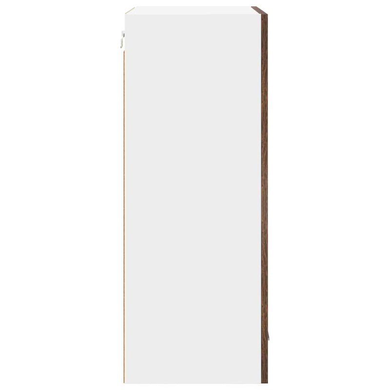 vidaXL Függő szekrény Riga Füstölt tölgy és fehér 50 x 31 x 80 cm