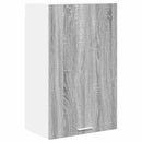 vidaXL Függő szekrény Szürke Sonoma és fehér 50 x 31 x 80 cm Faanyag