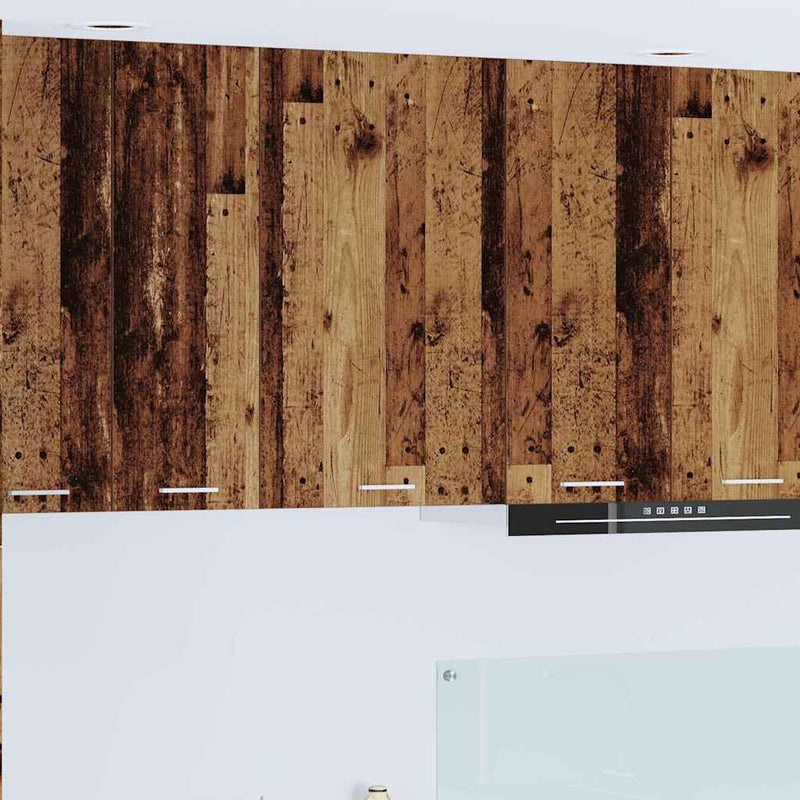 vidaXL Függő szekrény Riga Régi fa és fehér 50 x 31 x 80 cm Faanyag