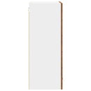 vidaXL Függő szekrény Riga Régi fa és fehér 50 x 31 x 80 cm Faanyag