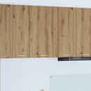 vidaXL Függő szekrény Riga Artisan tölgy és fehér 50 x 31 x 80 cm