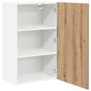 vidaXL Függő szekrény Riga Artisan tölgy és fehér 50 x 31 x 80 cm