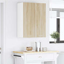 vidaXL Függő szekrény tárolóval Sonoma tölgy 60 x 31 x 80 cm Faanyag
