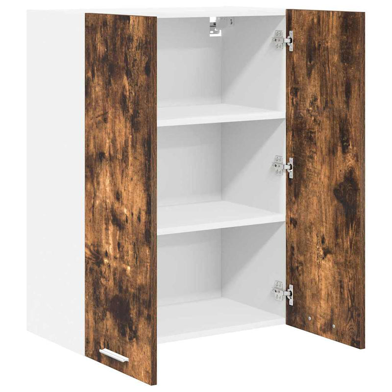 vidaXL Függő szekrény Riga Füstölt tölgy 60 x 31 x 80 cm Faanyag