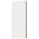 vidaXL Függő szekrény tárolóval Riga Öreg fa 60 x 31 x 80 cm Faanyag