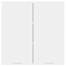 vidaXL Függő szekrény tárolóval Riga Fehér 80 x 31 x 80 cm Faanyag