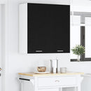 vidaXL Függő szekrény tárolóval Fekete tölgy 80 x 31 x 80 cm Faanyag