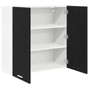 vidaXL Függő szekrény Riga Fekete tölgy 80 x 31 x 80 cm Faanyag