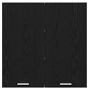 vidaXL Függő szekrény Riga Fekete tölgy 80 x 31 x 80 cm Faanyag