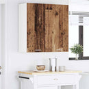 vidaXL Függő szekrény tárolóval Öreg fa 80 x 31 x 80 cm Faanyag
