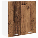 vidaXL Függő szekrény tárolóval Öreg fa 80 x 31 x 80 cm Faanyag