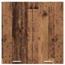 vidaXL Függő szekrény tárolóval Riga Öreg fa 80 x 31 x 80 cm Faanyag