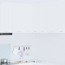 vidaXL Függő szekrény tárolóval Riga Fehér 57 x 57 x 80 cm Faanyag