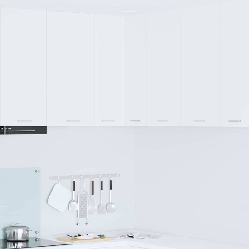 vidaXL Függő szekrény tárolóval Riga Fehér 57 x 57 x 80 cm Faanyag