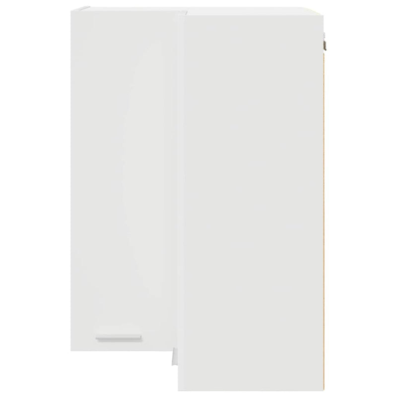vidaXL Függő szekrény tárolóval Riga Fehér 57 x 57 x 80 cm Faanyag