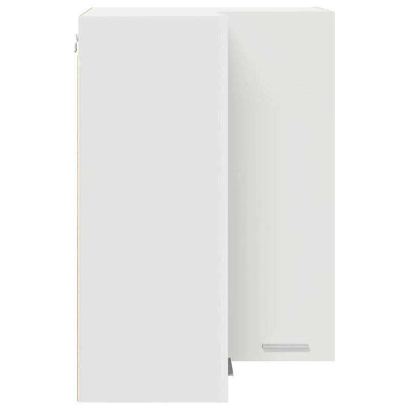 vidaXL Függő szekrény tárolóval Riga Fehér 57 x 57 x 80 cm Faanyag
