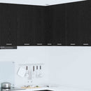 vidaXL Függő szekrény Fekete tölgy és fehér 57 x 57 x 80 cm Faanyag