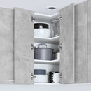 vidaXL Függő szekrény Riga Beton szürke és fehér 57 x 57 x 80 cm