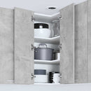 vidaXL Függő szekrény Beton szürke és fehér 57 x 57 x 80 cm Faanyag