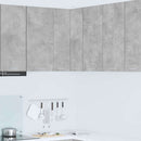 vidaXL Függő szekrény Beton szürke és fehér 57 x 57 x 80 cm Faanyag