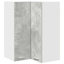vidaXL Függő szekrény Beton szürke és fehér 57 x 57 x 80 cm Faanyag