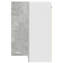 vidaXL Függő szekrény Beton szürke és fehér 57 x 57 x 80 cm Faanyag