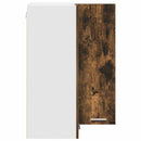 vidaXL Függő szekrény Riga Füstölt tölgy és fehér 57 x 57 x 80 cm