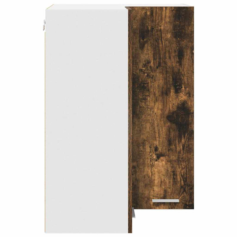 vidaXL Függő szekrény Riga Füstölt tölgy és fehér 57 x 57 x 80 cm