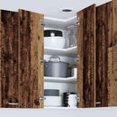 vidaXL Függő szekrény Riga Régi fa és fehér 57 x 57 x 80 cm Faanyag