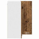 vidaXL Függő szekrény Riga Régi fa és fehér 57 x 57 x 80 cm Faanyag