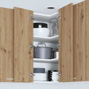 vidaXL Függő szekrény Riga Artisan tölgy és fehér 57 x 57 x 80 cm