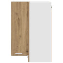 vidaXL Függő szekrény Riga Artisan tölgy és fehér 57 x 57 x 80 cm