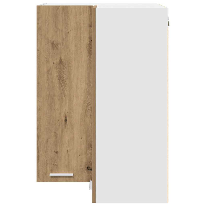 vidaXL Függő szekrény Riga Artisan tölgy és fehér 57 x 57 x 80 cm