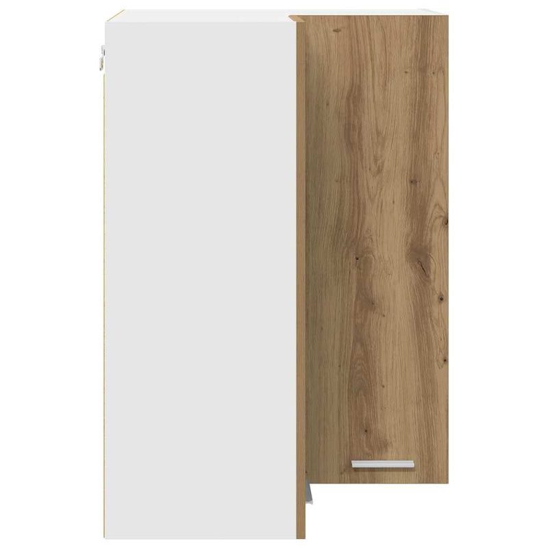 vidaXL Függő szekrény Riga Artisan tölgy és fehér 57 x 57 x 80 cm