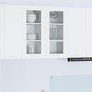 vidaXL Függő szekrény tárolóval 2 pcs Fehér 40 x 31 x 80 cm Faanyag