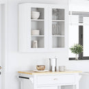 vidaXL Függő szekrény tárolóval 2 pcs Fehér 40 x 31 x 80 cm Faanyag