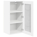 vidaXL Függő szekrény tárolóval 2 pcs Fehér 40 x 31 x 80 cm Faanyag