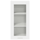 vidaXL Függő szekrény tárolóval 2 pcs Fehér 40 x 31 x 80 cm Faanyag