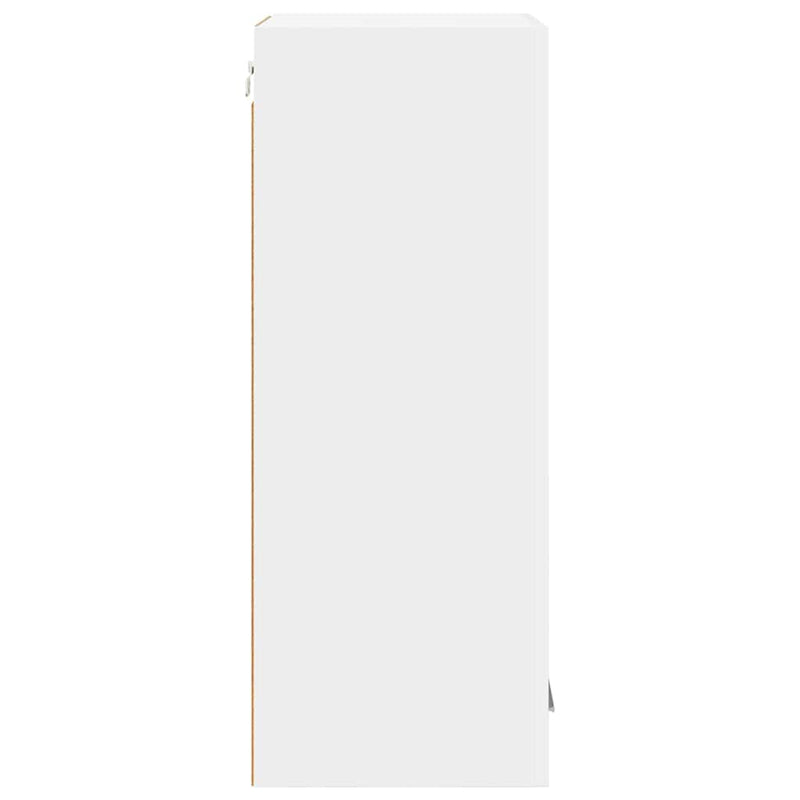 vidaXL Függő szekrény ajtóval Riga 2 pcs Fehér 40 x 31 x 80 cm Faanyag