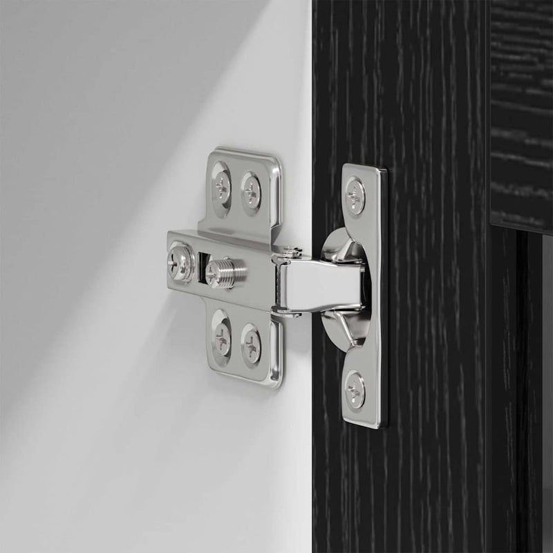 vidaXL Függő szekrény Riga 2 pcs Fekete tölgy 40 x 31 x 80 cm Faanyag