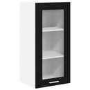 vidaXL Függő szekrény 2 pcs Fekete tölgy 40 x 31 x 80 cm Faanyag
