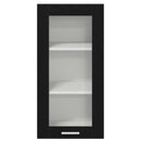 vidaXL Függő szekrény 2 pcs Fekete tölgy 40 x 31 x 80 cm Faanyag