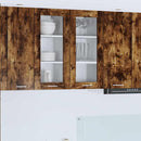 vidaXL Függő szekrény Riga 2 pcs Füstölt tölgy 40 x 31 x 80 cm Faanyag