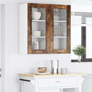 vidaXL Függő szekrény 2 pcs Füstölt tölgy 40 x 31 x 80 cm Faanyag