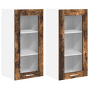 vidaXL Függő szekrény 2 pcs Füstölt tölgy 40 x 31 x 80 cm Faanyag