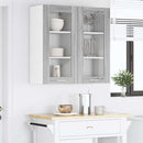 vidaXL Függő szekrény 2 pcs Szürke Sonoma 40 x 31 x 80 cm Faanyag