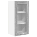 vidaXL Függő szekrény 2 pcs Szürke Sonoma 40 x 31 x 80 cm Faanyag