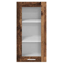 vidaXL Függő szekrény tárolóval 2 pcs Öreg fa 40 x 31 x 80 cm Faanyag