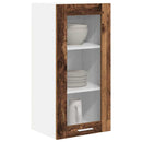 vidaXL Függő szekrény tárolóval 2 pcs Öreg fa 40 x 31 x 80 cm Faanyag